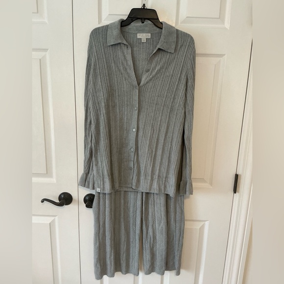BAREFOOT DREAMS CozyChic Ultra Lite Knit Lounge SetMoonbeamSize L